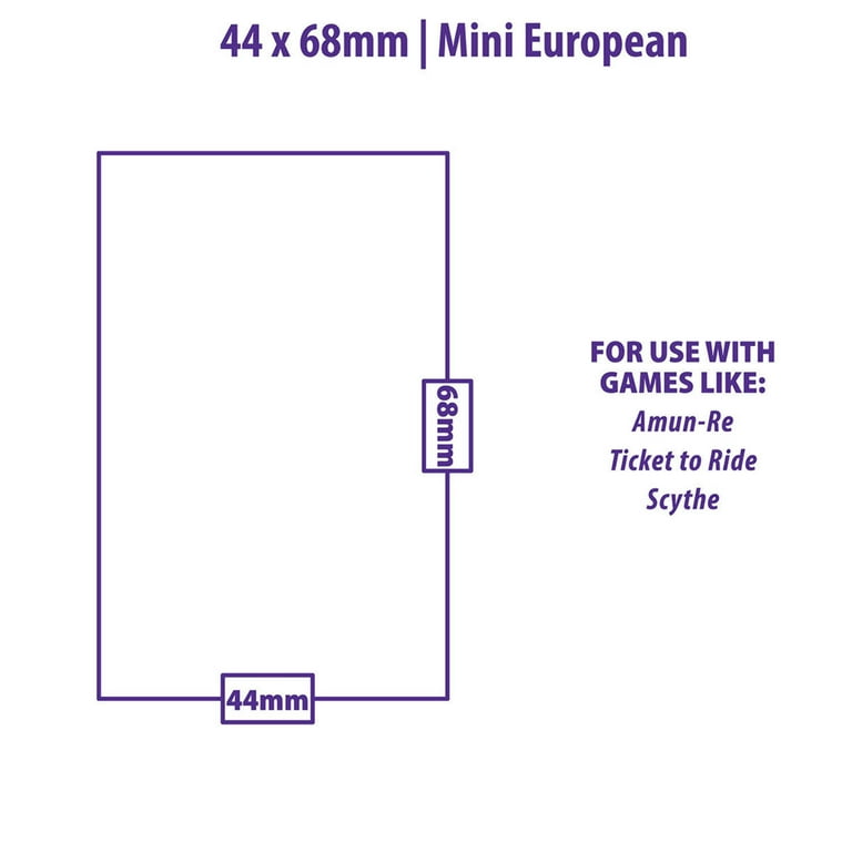 card sleeves 44 x 68 Sleeves 44 x 68 mm main image 1