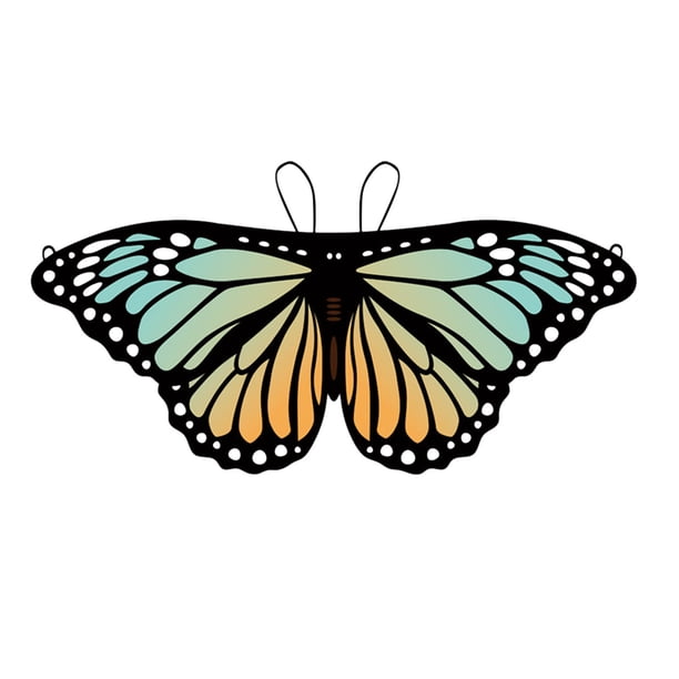 Banderas de Jardín de Vacaciones Mariposa de Espalda Colgando Decorativo Globo Niños Juguete, Cumpleaños Jardín Bandera Mariposa Manto Fiesta Decoración Foto Prop Reutilizable para Carnaval Boda Decor