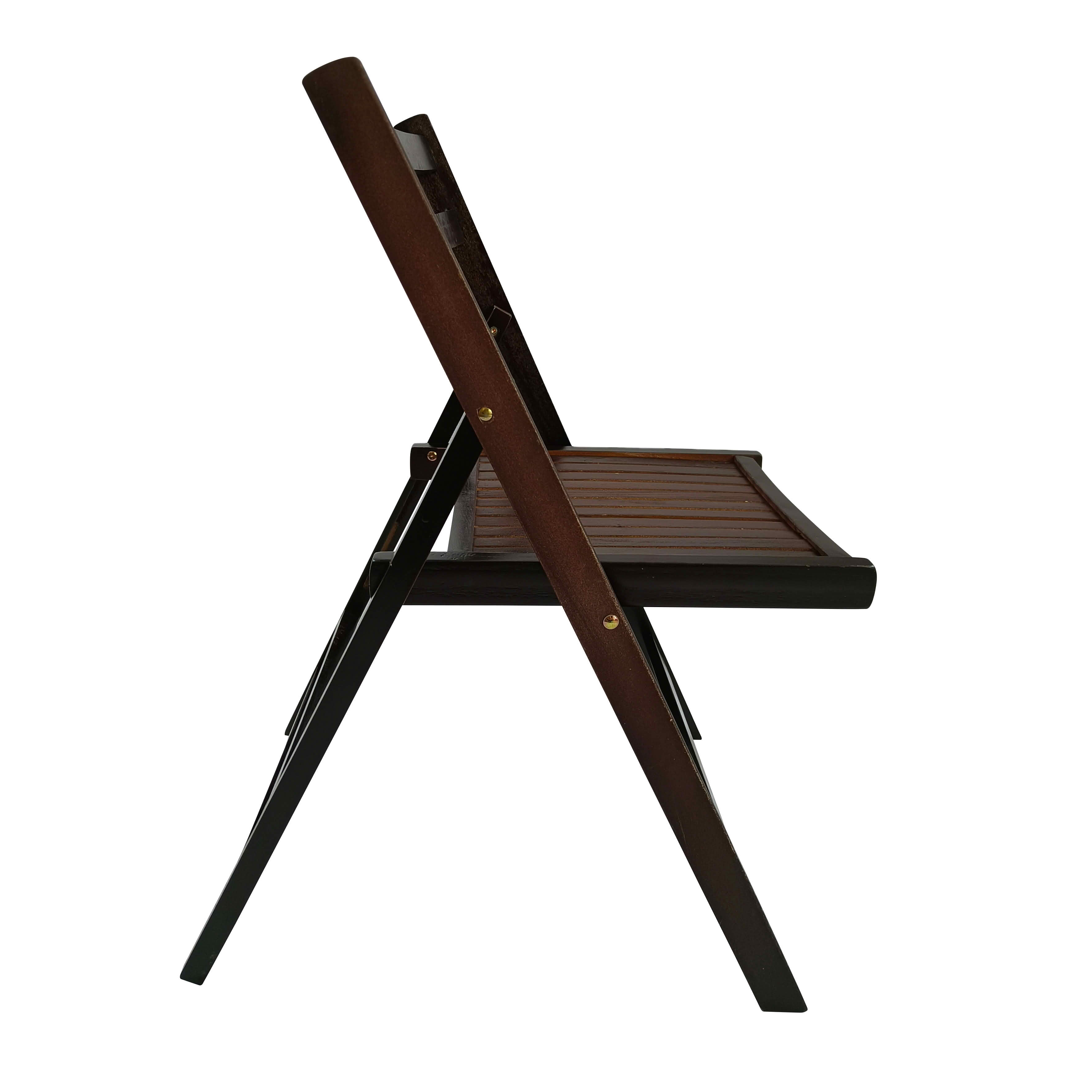 MAYEERTY Set of 4 Honey Solid Wood Slatted Folding Chairs, Portable Foldable Event Dining Chairs for Indoor Outdoor Wedding Kitchen Balcony, Holds 200 LBS