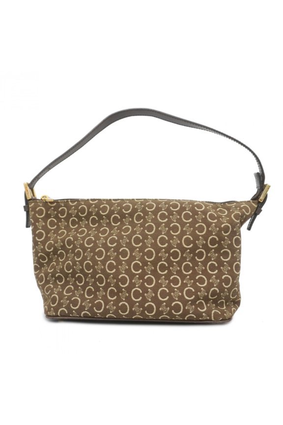 Pre-Owned Celine C Macadam Canvas Handbag, Brown, Women's