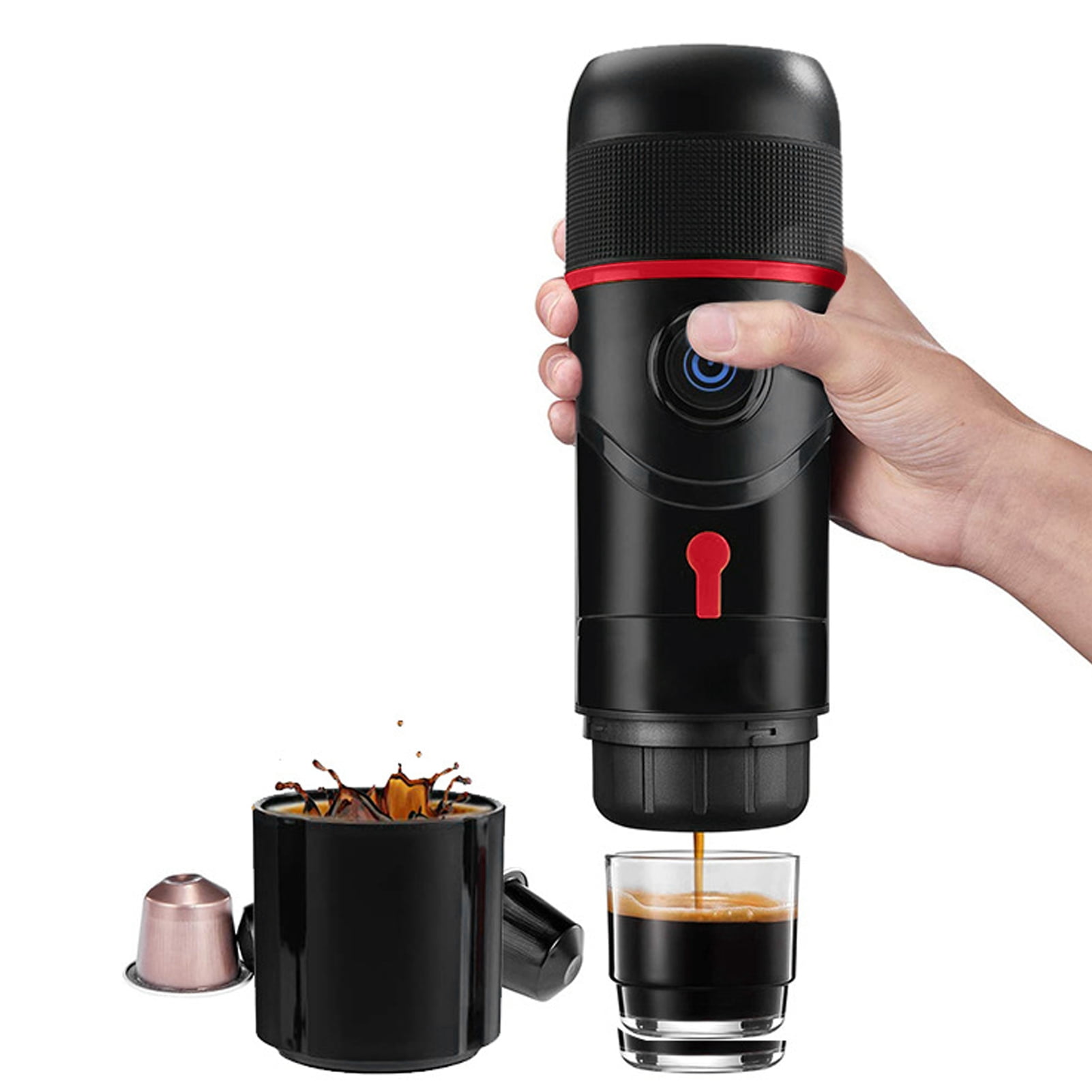 LYUMO Coffee Maker Portable Espresso Maker for Car, Travel, Home, Office, Suitable for Nespresso, Ground Coffee, - Walmart.com