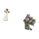 thumbnail image 5 of Figura decorativa de resina de búho querubín, ideal para la sala de estar, el escritorio o la oficina. Estatua con paloma, adorno de mesa, regalo., 5 of 8