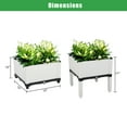 thumbnail image 5 of 2Pcs Free Splicing Injection Planting Box Home Garden Planting Basket-White, 5 of 10