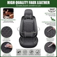 thumbnail image 6 of WRWolf Seat Covers for Nissan Altima 2009-2026 | 5-Seats Leather Seat Covers, Easy to Install Automotive Seat Covers Full Set (Full Set, Black&White), 6 of 7