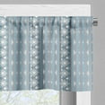 thumbnail image 5 of Ambesonne Moroccan Valance & Curtain, Geometric Border Dots, 55"x45", White Pale Blue and Grey, 5 of 6
