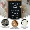 thumbnail image 5 of Flash Furniture Gracie 12x17" 389 PP Letters Wood Letter Board in Torched/Black, 5 of 7