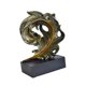 thumbnail image 2 of Estatua de plumas, figura de resina, artesanía, regalo de cumpleaños, obra de arte, adorno decorativo Negro y oro, 2 of 9