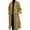 Coffee, variant on Male Autumn And Winter Thick Mid Length Knee Length Retro Woolen Coat Coat Windbreaker