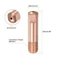 thumbnail image 2 of Puntas de soldador Uxcell 30Pcs con diámetro de orificio de .040" M6, punta de contacto de cobre para pistola de soldadura MIG 15AK, 2 of 6