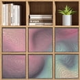 thumbnail image 7 of Set of 6 Collapsible Oxford Fabric Storage Cubes with Handles, Foldable Closet Organizer Bins for Clothes, Toys, Shelves, Home & Kitchen Pastel Swirl Gradient, 7 of 7