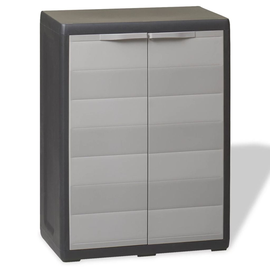 Lowestbest Garden Storage Cabinet, Outdoor Large Lockable Storage Cabinet Storage with 1 Shelves Lowestbest Garden Storage Cabinet, Outdoor Large Lockable Storage Cabinet Storage with 1 Shelves