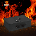 thumbnail image 3 of Fire Resistant Safe Box with Key Lock for Home Office Security Storage 13.2 x 11 x 4 Inch Black Bestseling, 3 of 6