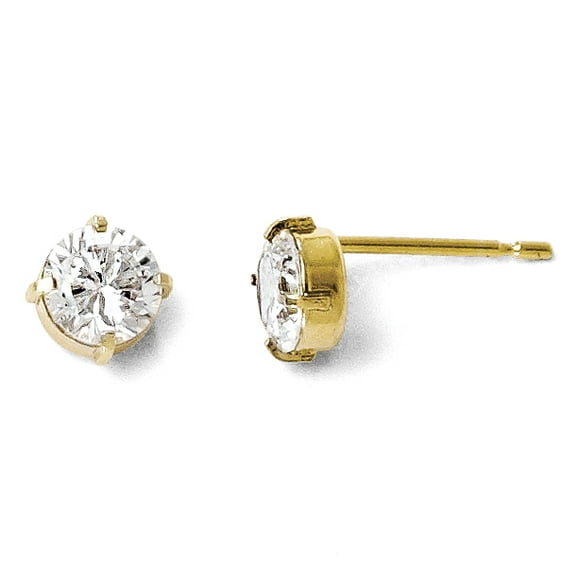 Leslie's Boucles d'Oreilles Cz 14K Clou-5.0mm 86A