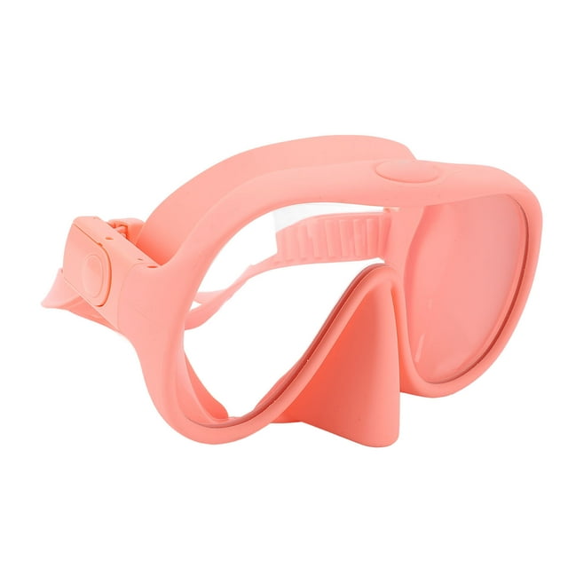 Diving Goggles, Large View Snorkel Glasses with Anti Fog Tempered Glass Lens Adjustable Strap for Clear HD View Comfortable Fit