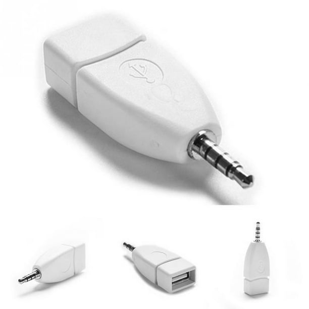 Vonky 3.5mm Adaptateur USB Femelle vers 3.5mm Mâle Convertisseur 3.5mm jack  vers USB adaptateur Portable Voiture AUX Audio Jack Adaptateur Accessoire 
