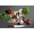 thumbnail image 4 of Bernese Mountain Dog Cozy Christmas Glass Cutting Board Large 12 in x 15 in, 4 of 5