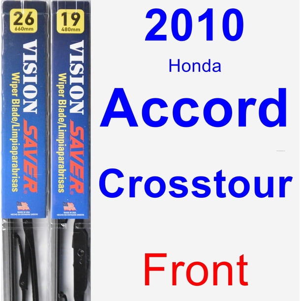 2010 Honda Accord Crosstour Wiper Blade Set/Kit (Front) (2 Blades