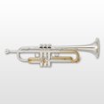 thumbnail image 1 of Yamaha YTR-5330MRC Mariachi Bb Trompeta - Chapado color plata con diapositivas de afinación lacada Yamaha YTR5330MRC, 1 of 3
