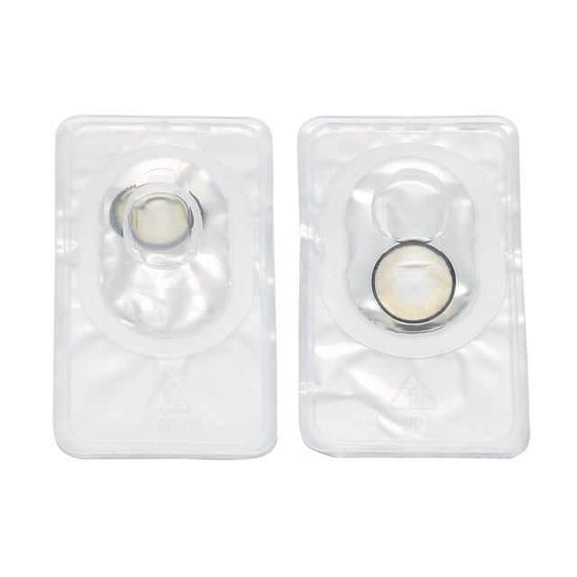 1 par de lentes de contacto de 0 grados para mujer, lentes de color, lentes de maquillaje de ojos diarios, 14,5 mm