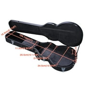 Electric Guitar Hard Case for LP Les Paul Type Wooden Hard Shell Lockable Black