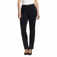 thumbnail image 1 of Gloria Vanderbilt Women's Amanda Slimming Stretch Denim Jeans (Black, 16 Average), 1 of 3