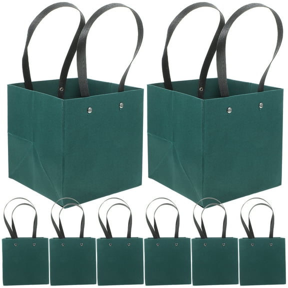 Paper Bag 10 Pcs Gift Packing Bags Cellophane Square Carton Storage Zip Bridesmaid