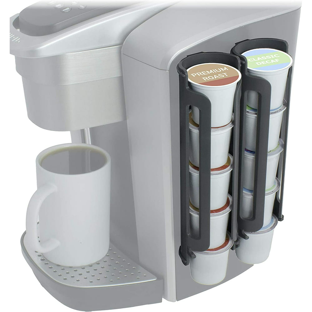 Sidekick Pod Holder Side Mount K Cup Pods Dispenser compatible with Keurig Coffee Makers 