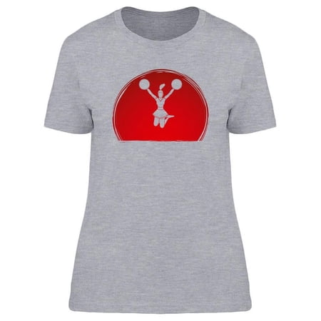 Cheerleader Jumping On Sunset T-Shirt Women -Image by Shutterstock Female Medium