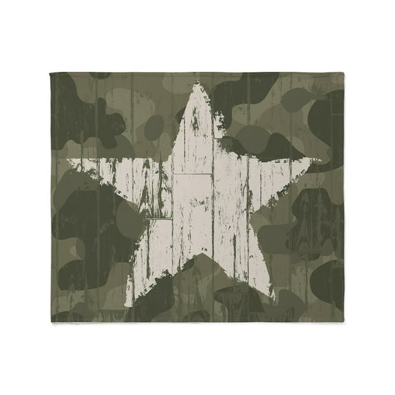 CafePress - Military Star Throw Blanket - Soft Fleece Throw Blanket, 50"x60" for All Ages