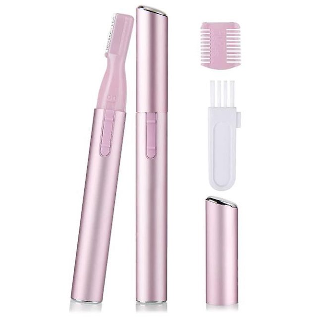 Recortadora de vello eléctrica para mujeres, recortadora de cejas de precisión a batería, recorta el vello facial sin dolor, afeitadora eléctrica de belleza para cejas, rostro y cuerpo