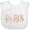 AA-White, variant on Inktastic Pink Paris Eiffel Tower with Flowers Boys or Girls Baby Bib