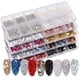 thumbnail image 2 of 6 rejillas / caja de diamantes de imitación para uñas de vidrio de varios tamaños, fondo plano MABOTO Diamantes de uñas, 2 of 7