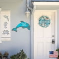 thumbnail image 5 of Designocracy MA985193-18 18 in. Dolphin Coastal Wooden House Number Sign Decor, 5 of 8