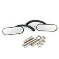 thumbnail image 3 of 2Pcs Motorcycle Black Mini Oval Rear View Mirror for Honda Shadow 600/750/1100 ACE, 3 of 14