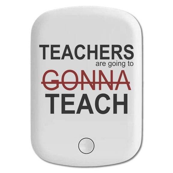 DistinctInk Magnetic Battery Pack, 5000 mAh Wireless Portable Charger with USB-C Cable, Compatible with MagSafe iPhone 14 / 13 / 12 Series - Teachers Gonna Teach