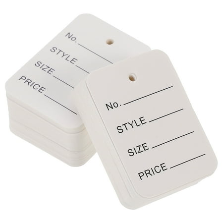 

NUOLUX 1000pcs Goods Hanging Price Tag Clothing Price Tags Commodity Price Display Tags