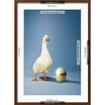 thumbnail image 5 of Art.com Goose Standing Beside Golden Egg, Studio Shot Photo, Brown Frame Wall Art, 21" x 29", 5 of 5