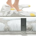 thumbnail image 2 of EVNELE Toilet Rugs U Shaped, Gray Toilet Mat Cute Daisy Contour Bath Rug, Thick Soft Machine Washable Toilet Carpet, Non Slip Bathroom Floor Mats Super Absorbent Microfiber Bath Rugs, 20"x24", 2 of 6