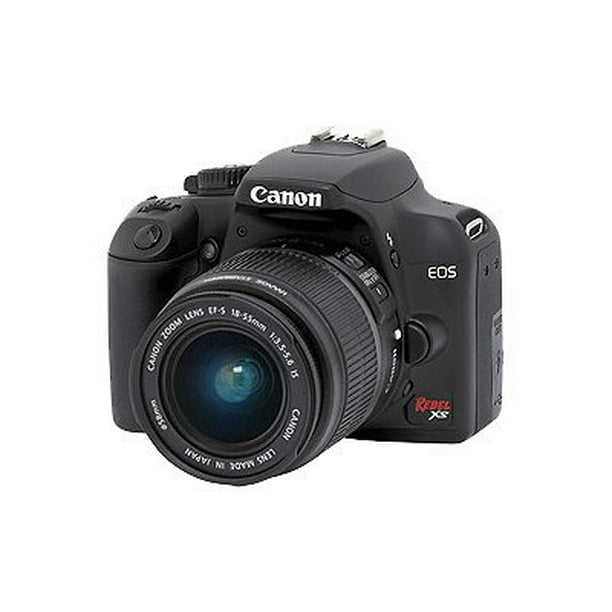 Mercado estafador mecanógrafo Canon EOS Rebel XS - Digital camera - SLR - 10.1 MP - APS-C - 3x optical  zoom EF-S 18-55mm IS lens - black - Walmart.com
