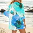 thumbnail image 3 of Hvyesh Women's Lightweight Open Front Cardigans Casual Summer 3/4 Sleeve Boho Cover Up Flowy Floral Print Kimono Tops, 3 of 5
