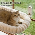 thumbnail image 6 of Behome Cat Window Perch, Window Hammock for Cats with 4 Strong Suction Cups, Sturdy Hammock Window Seat with Cushion Bed Cover, Indoor Cat Bed, 6 of 7