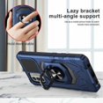 thumbnail image 3 of Compatible Case for Nokia G400 5G Case w/Tempered Glass Screen Protector [Military Grade] Ring Car Mount Kickstand Shockproof Hard Phone Case - Blue, 3 of 7