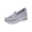 Light Gray, variant on Dlongli Women's Slip-On Orthopedic Shoes Breathable Mesh Knitted Walking Shoes Arch Support Non-Slip Sole Lightweight Low-Top Design for All-Day Comfort
