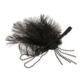 thumbnail image 4 of Diadema Zulema Vintage negra con cristales Charleston disfraz, 4 of 8