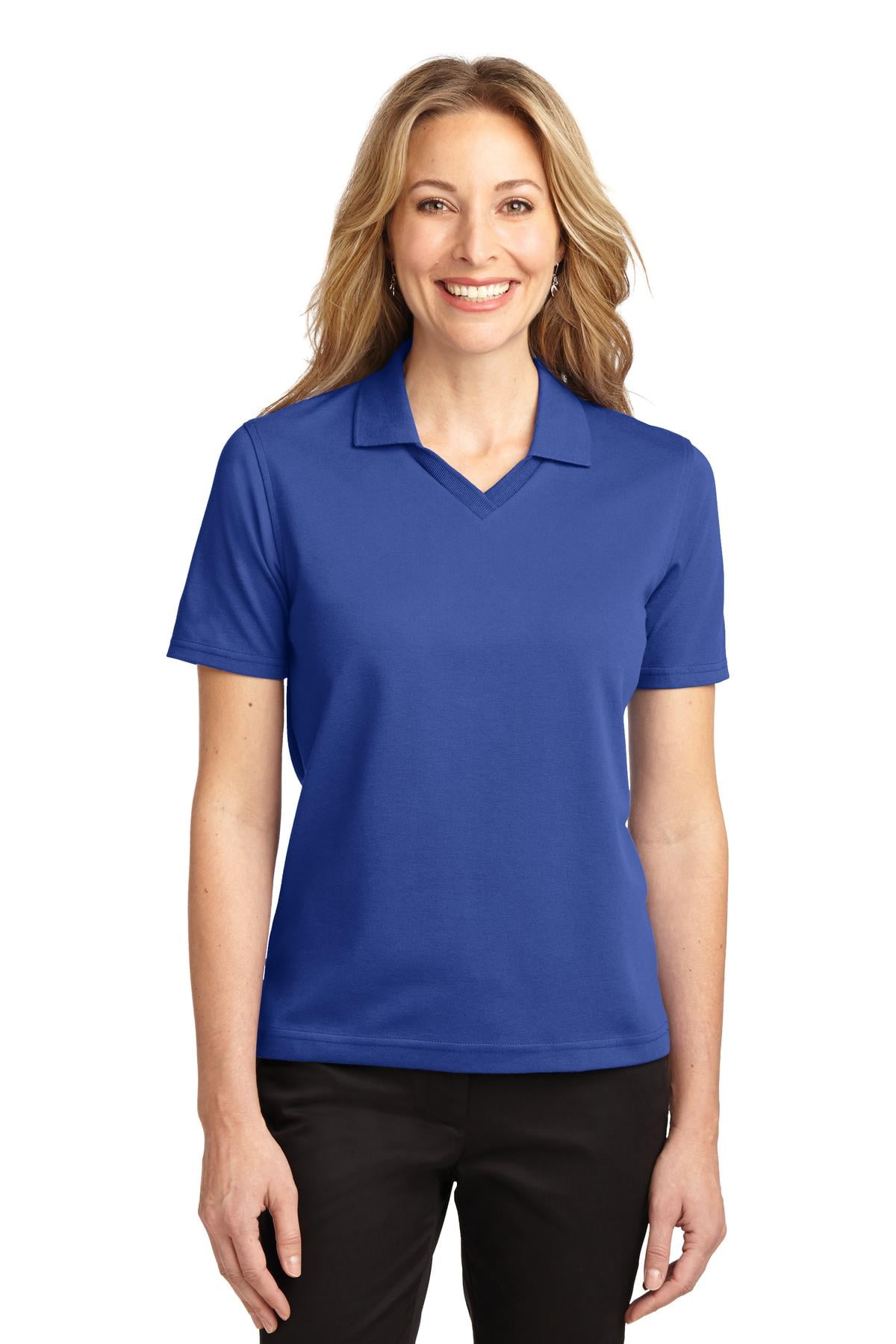 Port Authority Women's Rapid Dry V-Neck Collar Polo Shirt - L455 