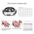 thumbnail image 6 of NO.6-NO.10 Women Cremation Jewelry Urn Ring for Ashes Cremation Urn Ring Holds Loved Ones Ashes Memorial Keepsake Rings, 6 of 7