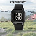 thumbnail image 5 of SKMEI Men Watches Digital Watch for Men Sports Military Waterproof Wrist Watches with LED/Alarm/Stopwatch, 5 of 9