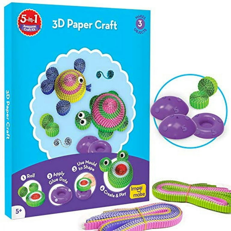 Imagimake My First Craft Kit - Scissor Activity Book, Origami, Art & Craft  Set for 3+ Kids