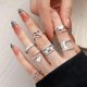 thumbnail image 1 of Vintage Knuckle Rings For Women BOHO Crystal Star Crescent Geometric Female Finger Rings Anillos Mujer Set Jewelry Gao Jiahui unisex, 1 of 2