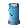 thumbnail image 6 of Sigee Butterflies And Waterlily In Water for Women's Workout Tank Top,Running Tank Tops,Sleeveless Gym ClothesLarge, 6 of 8